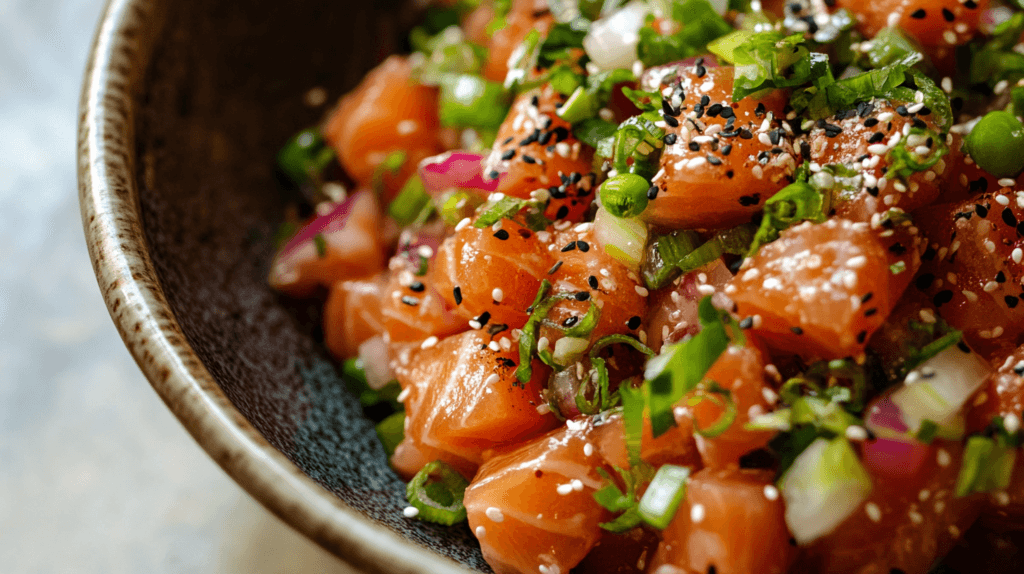 Salmon Poke Recipe: Fresh, Flavorful, and Easy to Make 1 Salmon Poke Recipe: Fresh, Flavorful, and Easy to Make Salmon Poke Recipe
