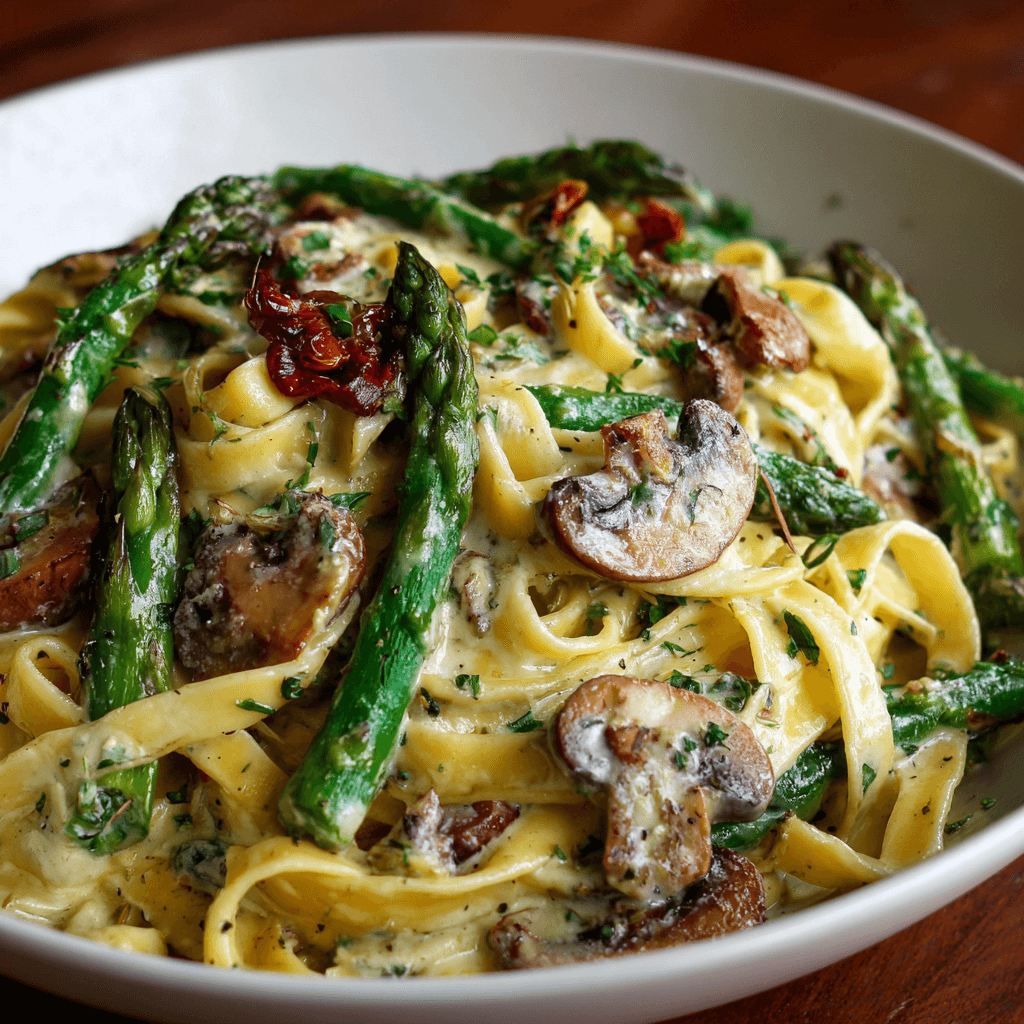 Irresistible Asparagus and Mushroom Pasta | Easy Creamy Recipe 3 Irresistible Asparagus and Mushroom Pasta | Easy Creamy Recipe Asparagus And Mushroom Pasta2