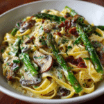 Asparagus And Mushroom Pasta3