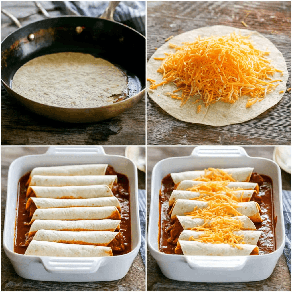 The Ultimate Cheese Enchiladas with Red Sauce 1 The Ultimate Cheese Enchiladas with Red Sauce Easy Cheese Enchiladas Steps