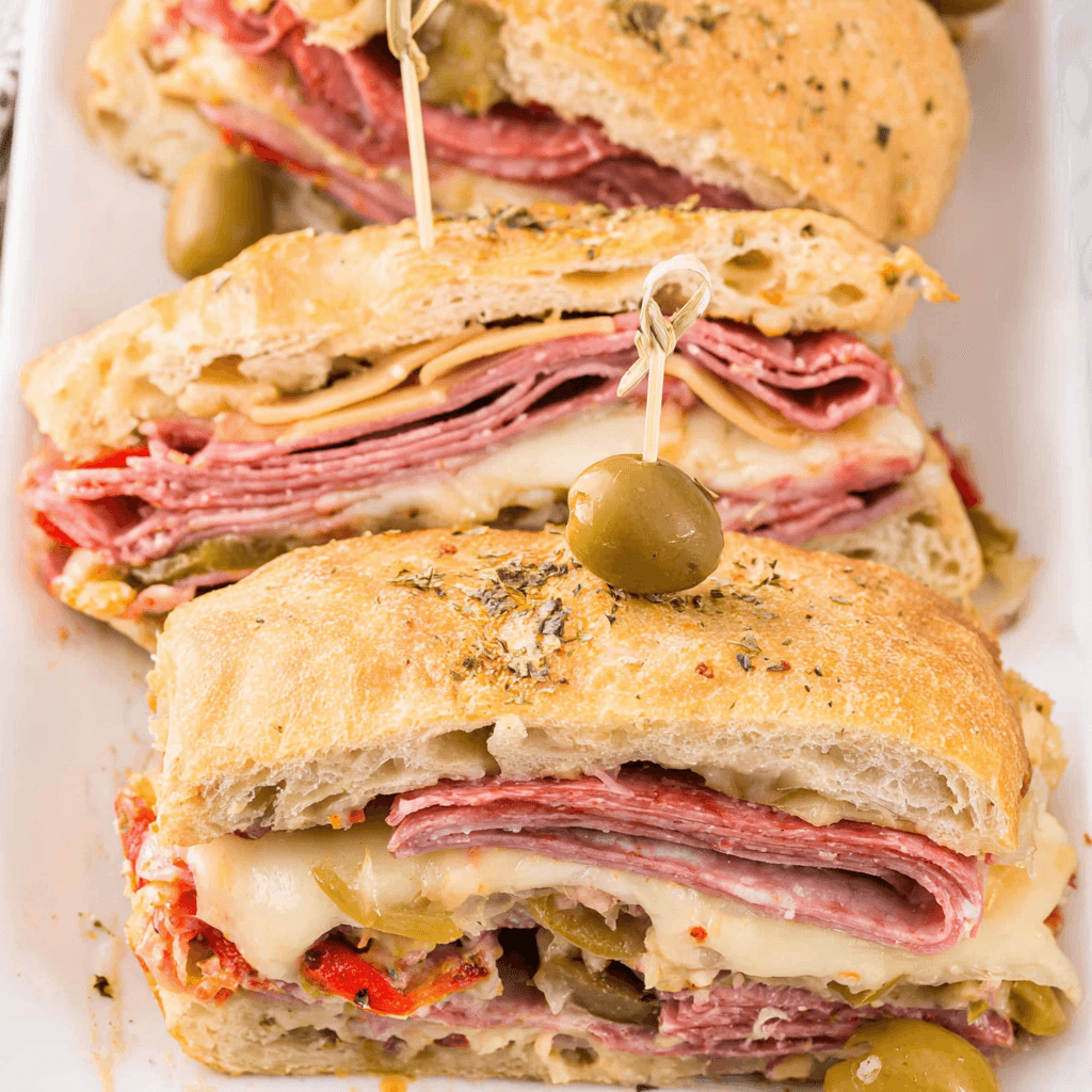 Ultimate Muffuletta Garbage Bread Recipe | Cheesy & Flavor-Packed 3 Ultimate Muffuletta Garbage Bread Recipe | Cheesy & Flavor-Packed Muffuletta Garbage Bread1