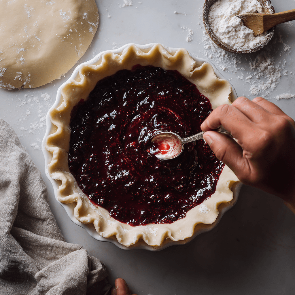 Easy Black Raspberry Pie 4 Easy Black Raspberry Pie Step4